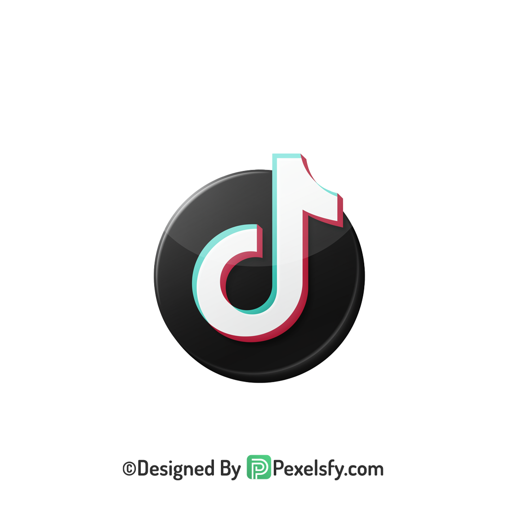 TikTok Logo PNG Transparent Web Design, social