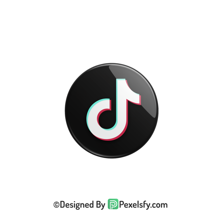 TikTok Logo PNG Transparent Detailed Clipart, social