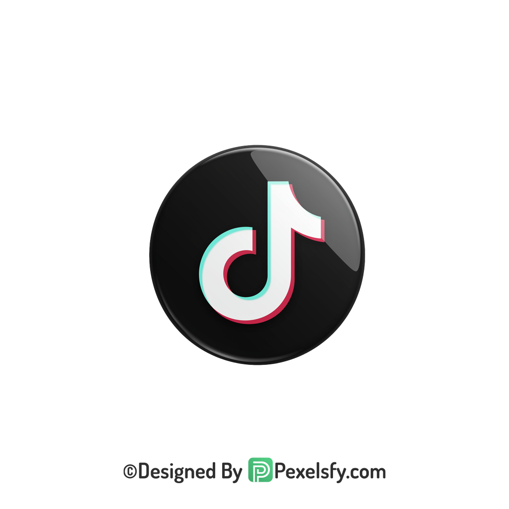 TikTok Logo PNG Transparent Detailed Clipart, social