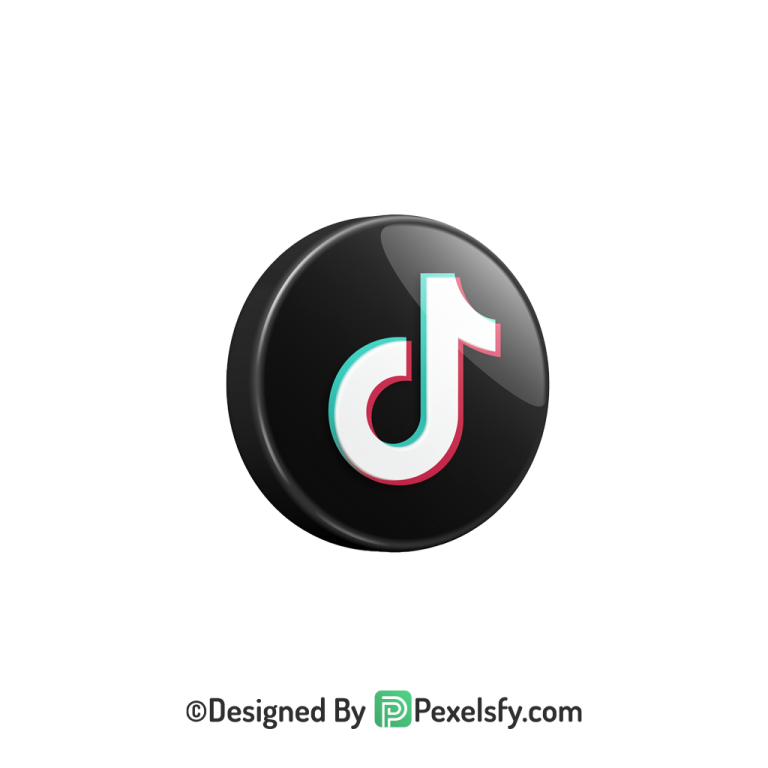 TikTok Logo PNG Transparent Smooth Finish, social