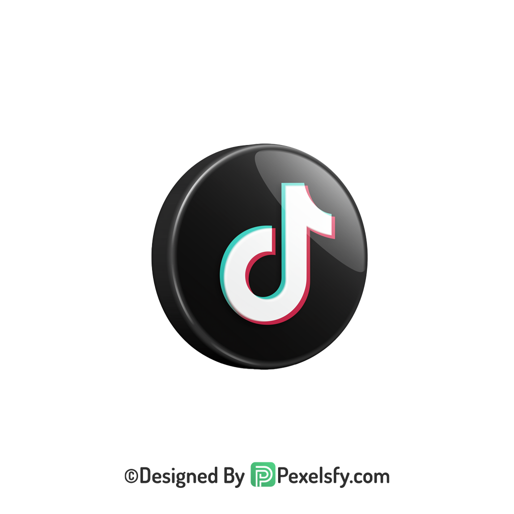TikTok Logo PNG Transparent Smooth Finish, social