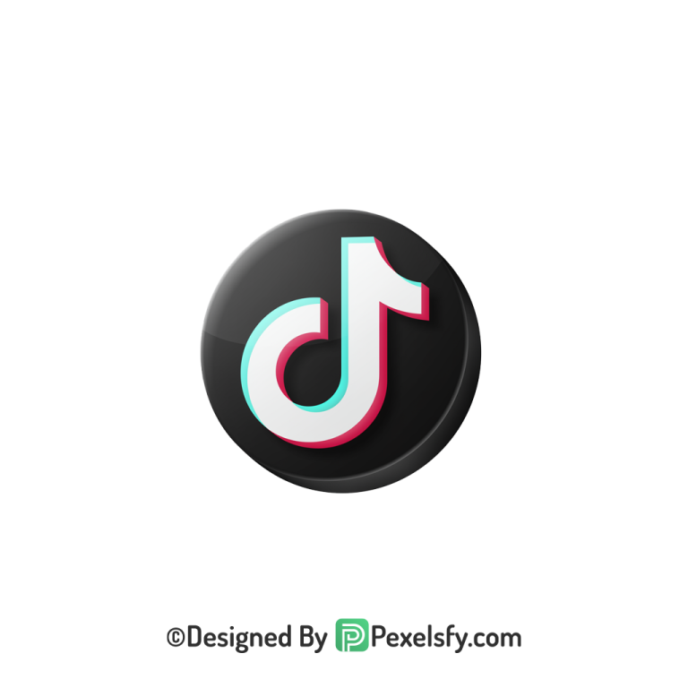 TikTok Logo PNG Transparent Clipart File, social