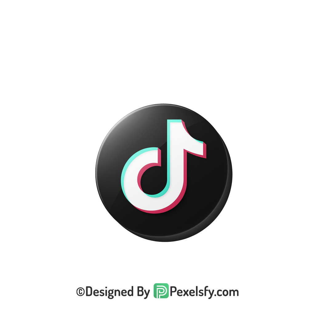 TikTok Logo PNG Transparent Polished Icon, social