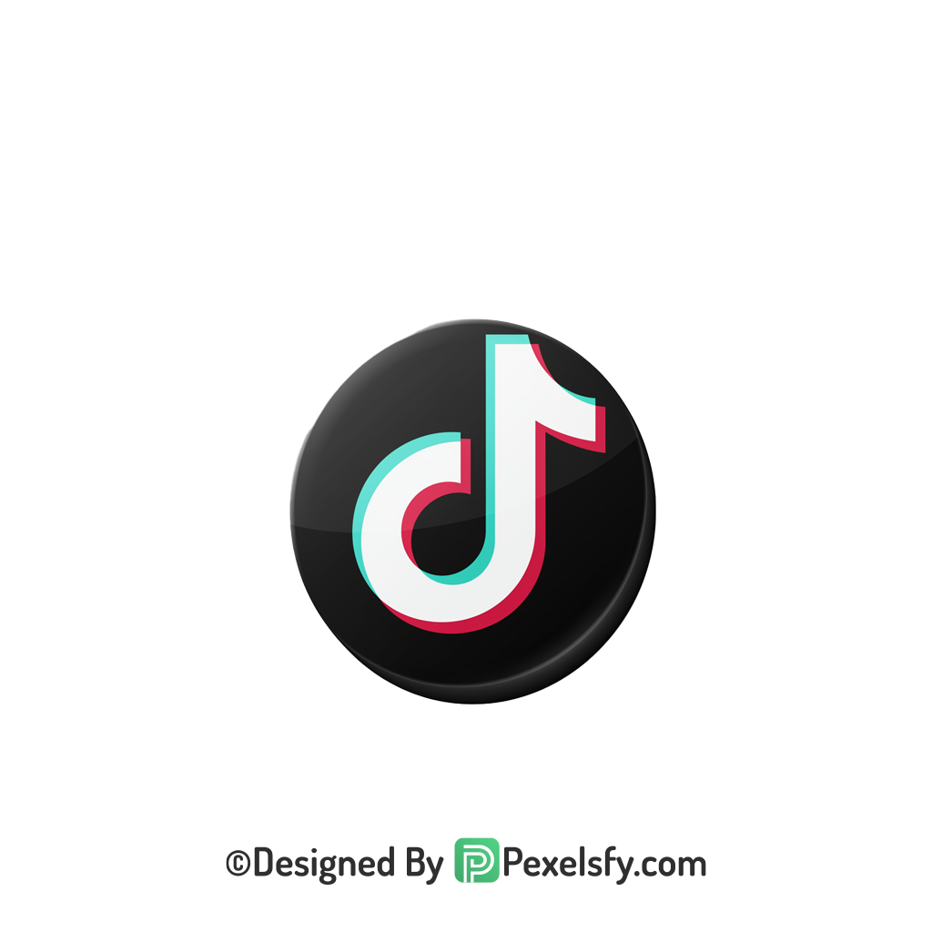 TikTok Logo PNG Transparent Unique Style, social