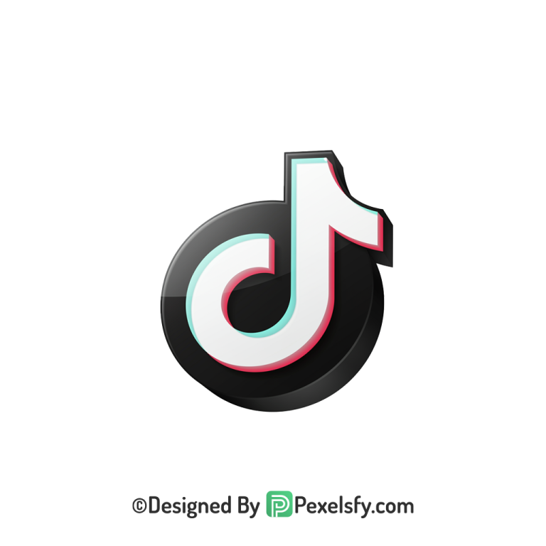 TikTok Logo PNG Transparent Editable File, social