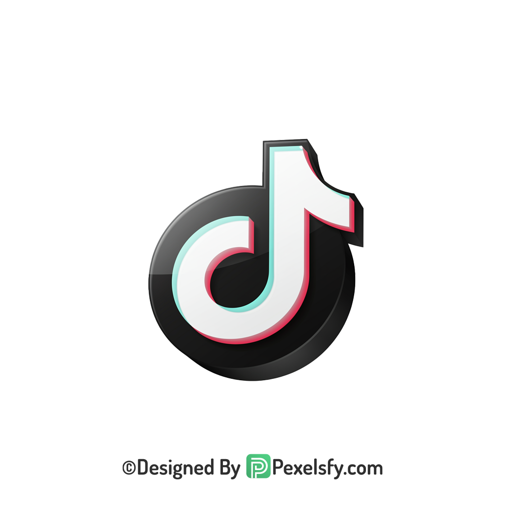 TikTok Logo PNG Transparent Editable File, social