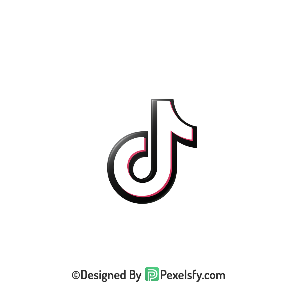 TikTok Logo PNG Transparent Bright Layout, social