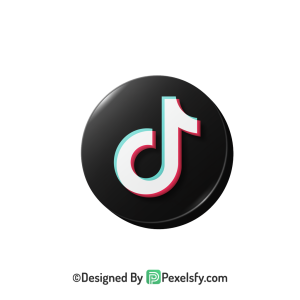 TikTok Logo PNG Transparent 3D Look, social