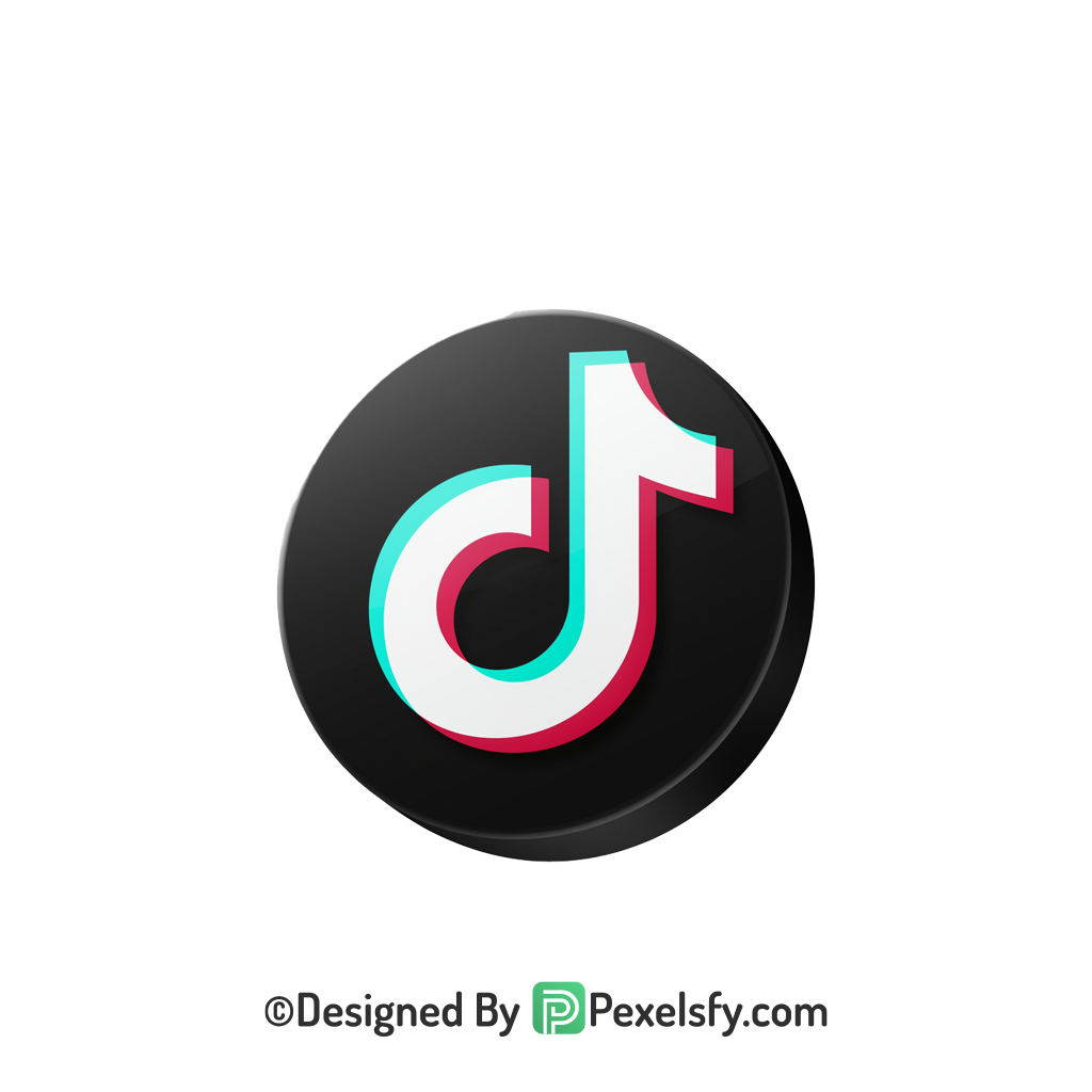 TikTok Logo PNG Transparent Editable Template, social