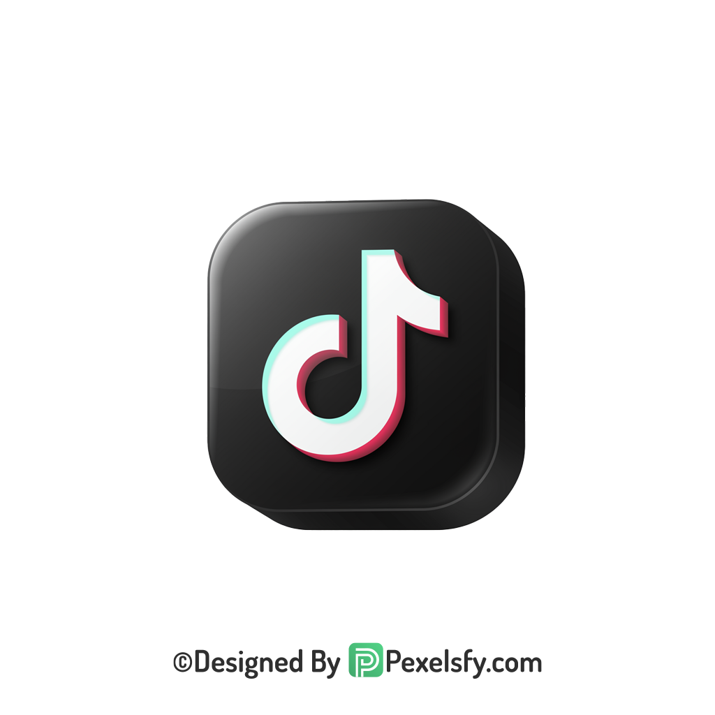 TikTok Logo PNG Transparent Fancy Artwork, social