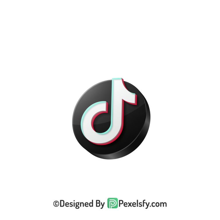 TikTok Logo PNG Transparent Smooth Render, social