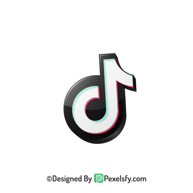 TikTok Logo PNG Transparent Crisp Render, social