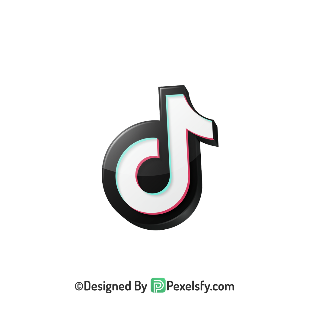 TikTok Logo PNG Transparent Crisp Render, social