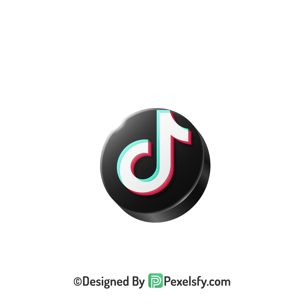 TikTok Logo PNG Transparent Sharp Icon, social