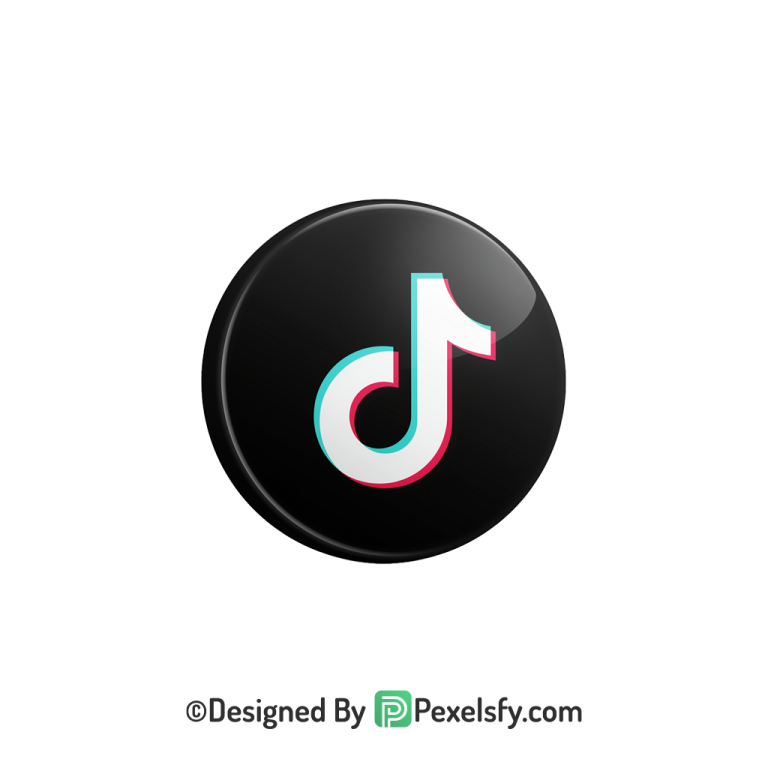 TikTok Logo PNG Transparent Solid Design, social