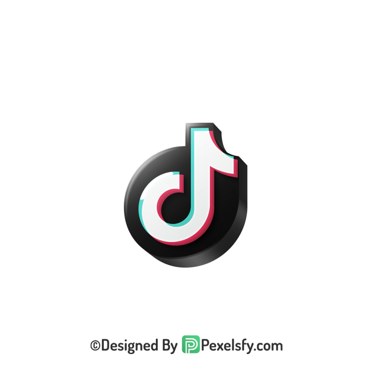 TikTok Logo PNG Transparent Print Ready, social