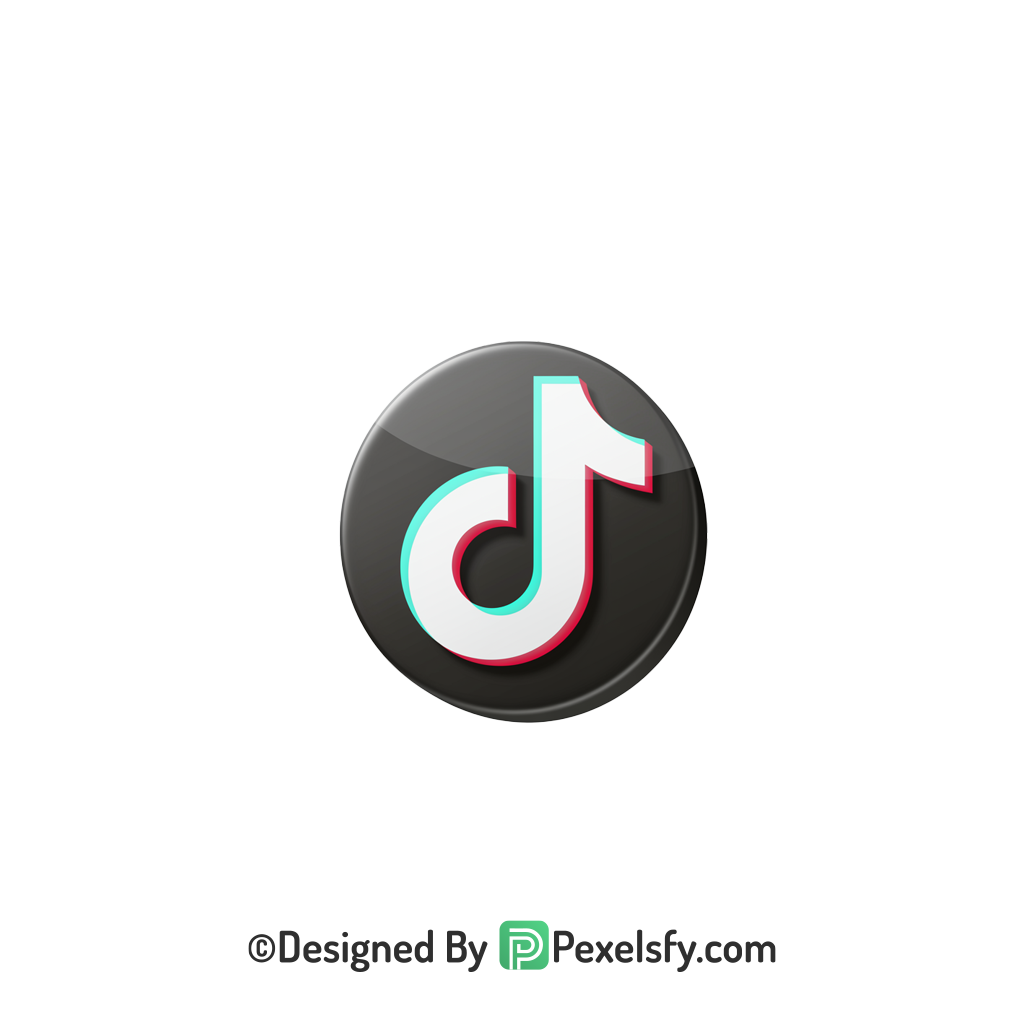 TikTok Logo PNG Transparent Editable Graphic, social