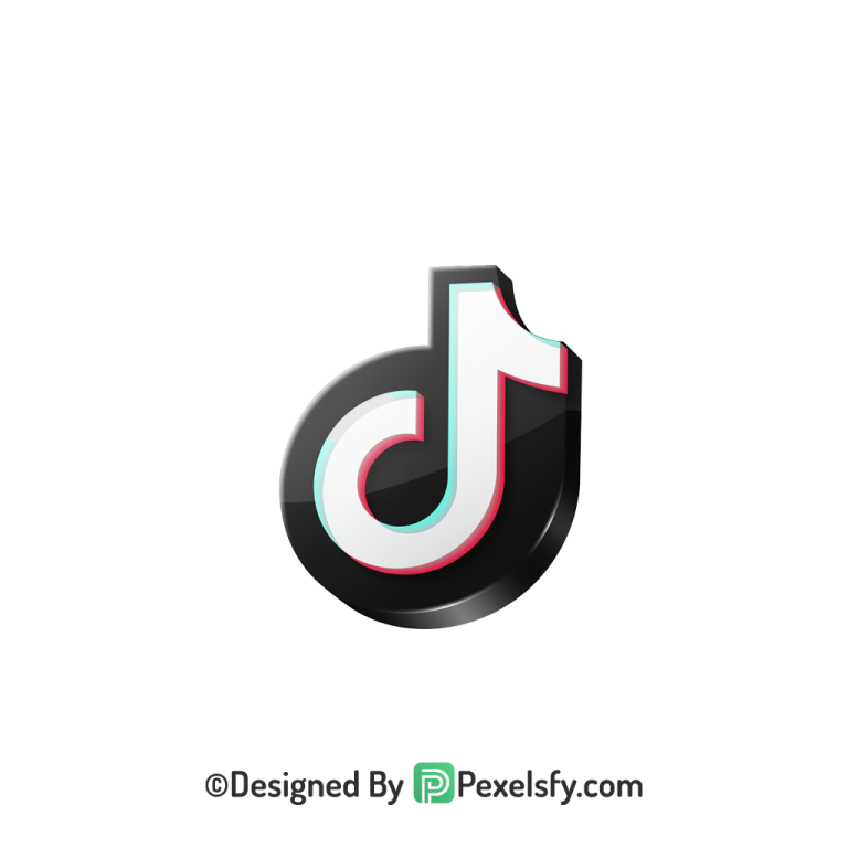 TikTok Logo PNG Transparent Fancy Layout, social