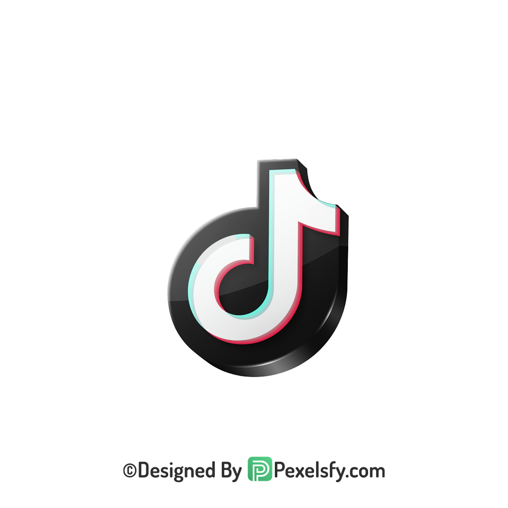 TikTok Logo PNG Transparent Fancy Layout, social