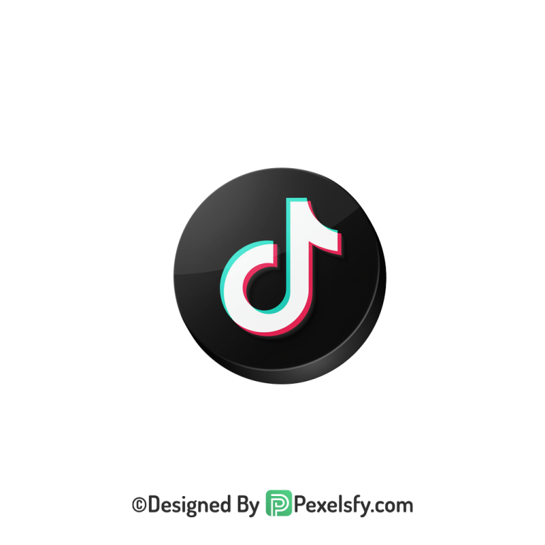 TikTok Logo PNG Transparent Bright Design, social