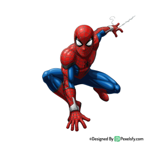 Homem aranha png estilo caricatura, fondo transparente