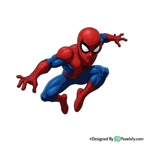 Homem aranha png versión infantil, fondo transparente