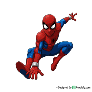 Homem aranha png con traje rojo, fondo