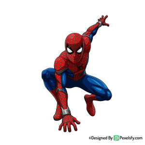 Homem aranha png estilo minimalista, fondo transparente