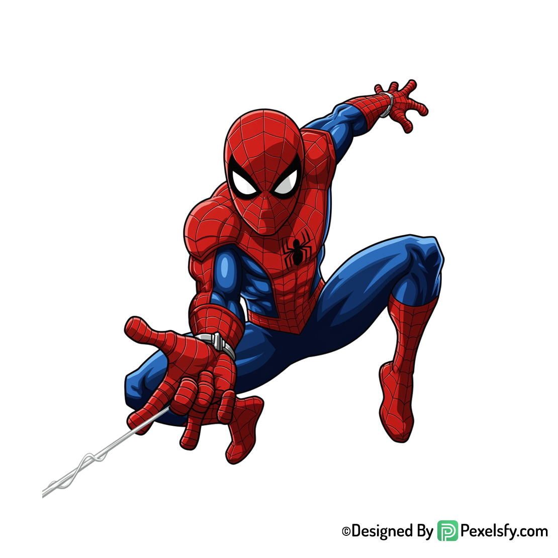 Homem aranha png en movimiento, fondo transparente