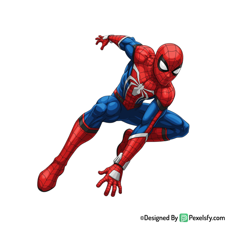 Homem aranha png con pose dinámica, fondo