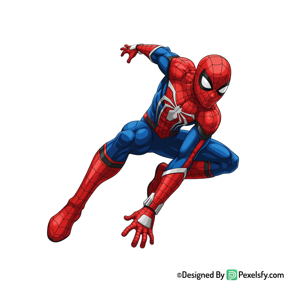 Homem aranha png con pose dinámica, fondo