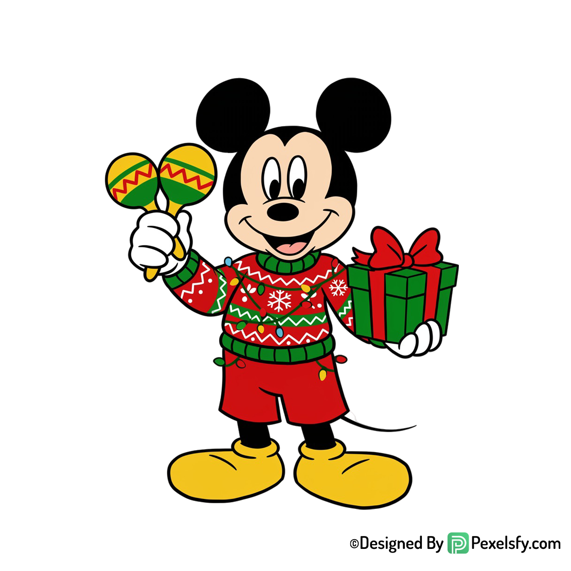 Mickeys érase una navidad png imágenes decorativas,