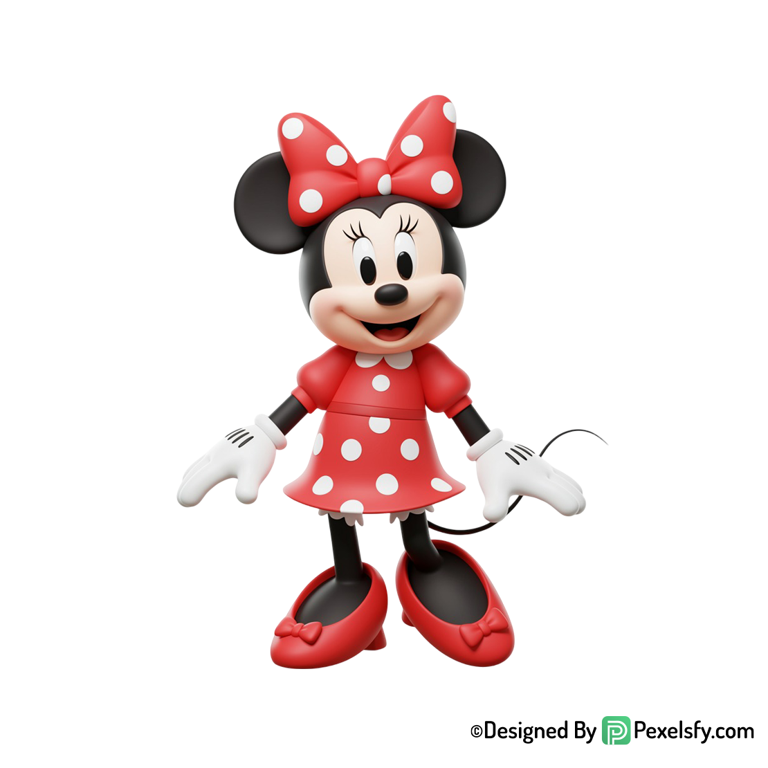 Minnie rosa, png con fondo transparente, fondo