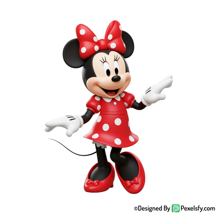 Minnie rosa, png con fondo blanco, fondo