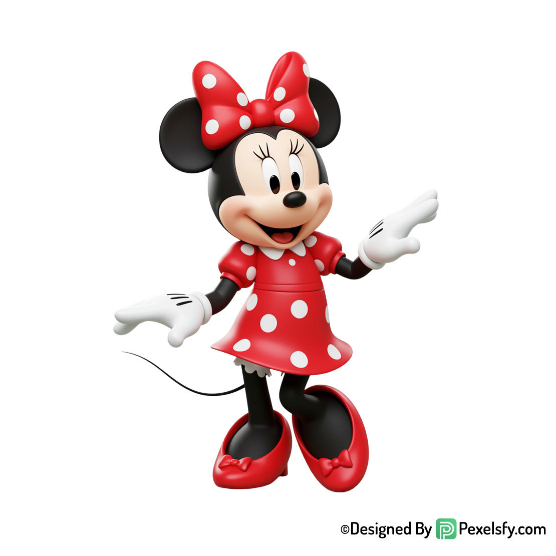 Minnie rosa, png con fondo blanco, fondo