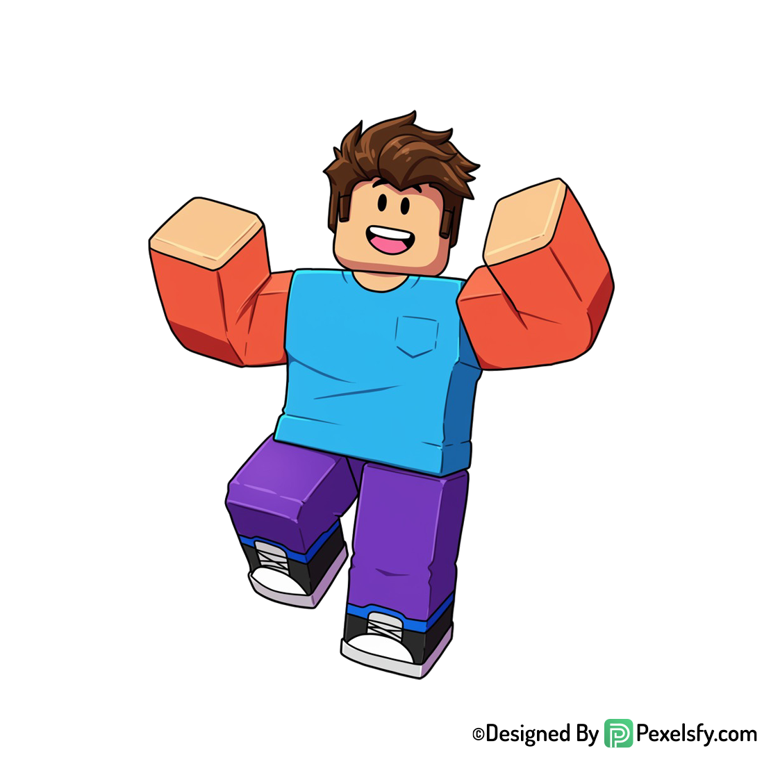 Roblox png image en formato editable, fondo
