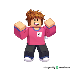 Roblox png image con aspecto divertido, fondo