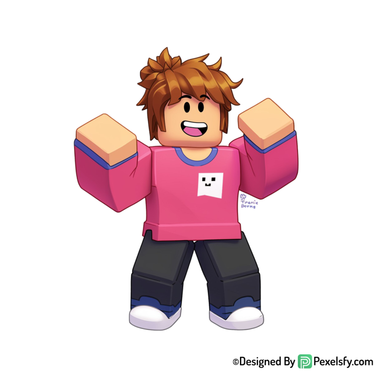 Roblox png image con aspecto divertido, fondo