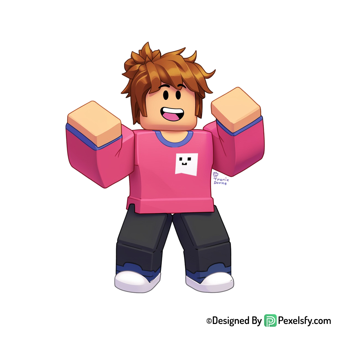 Roblox png image con aspecto divertido, fondo