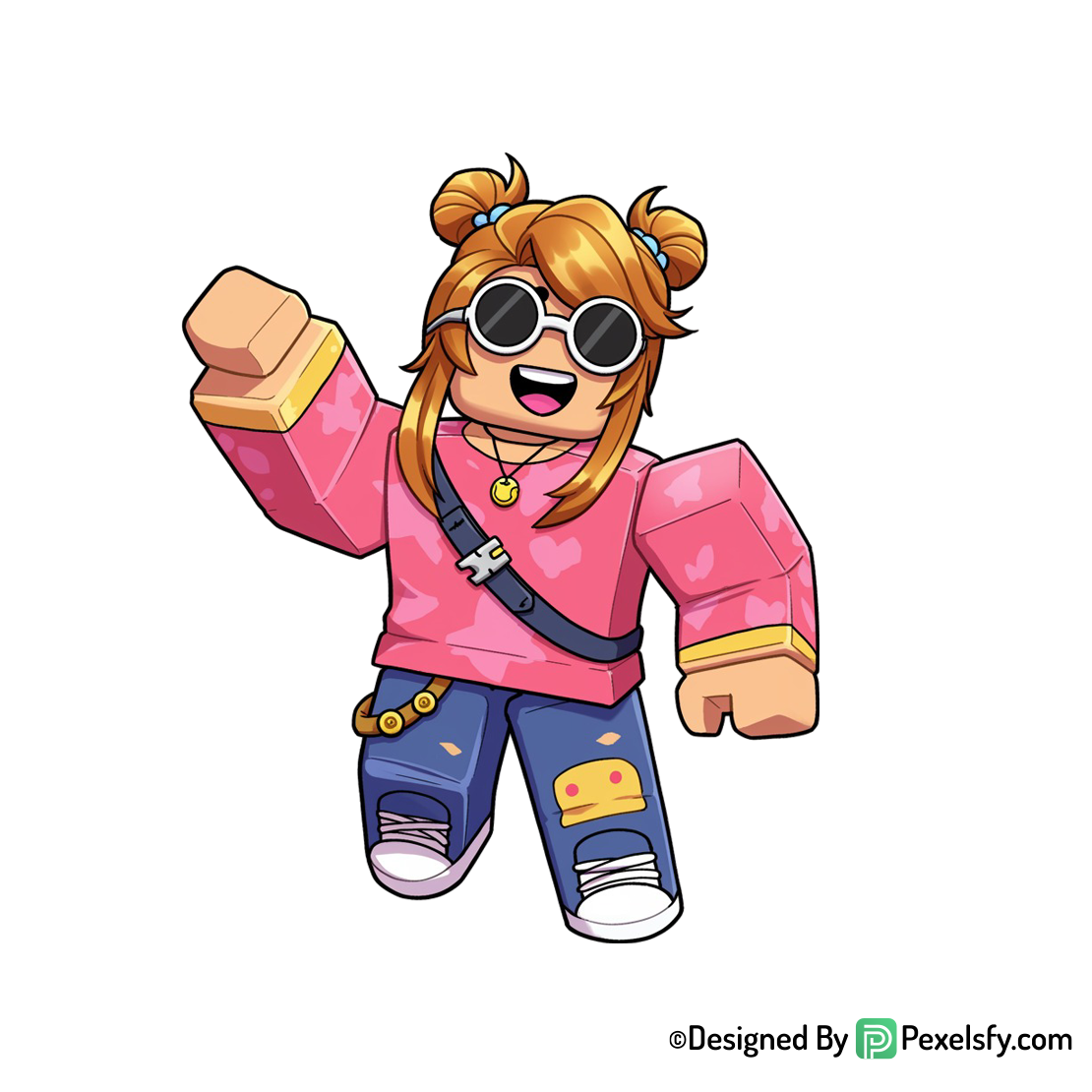 Roblox png image versión caricatura, fondo transparente
