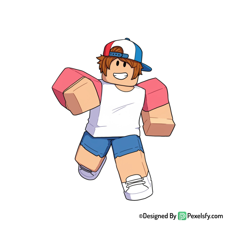 Roblox png image con fondo azul, fondo