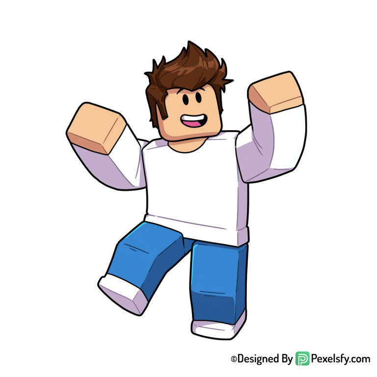 Roblox png image ideal para Canva, fondo