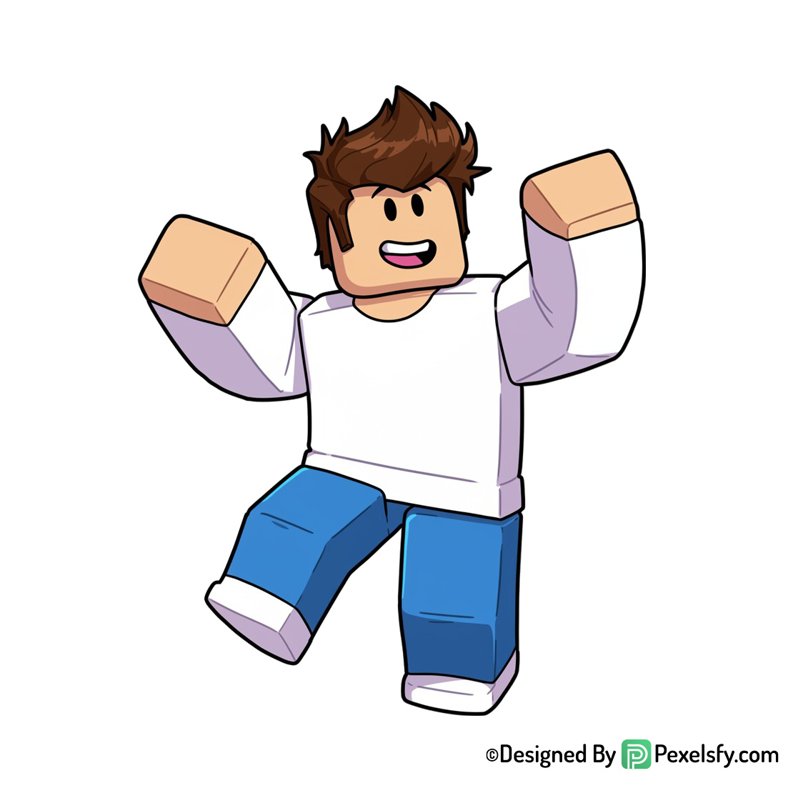Roblox png image ideal para Canva, fondo