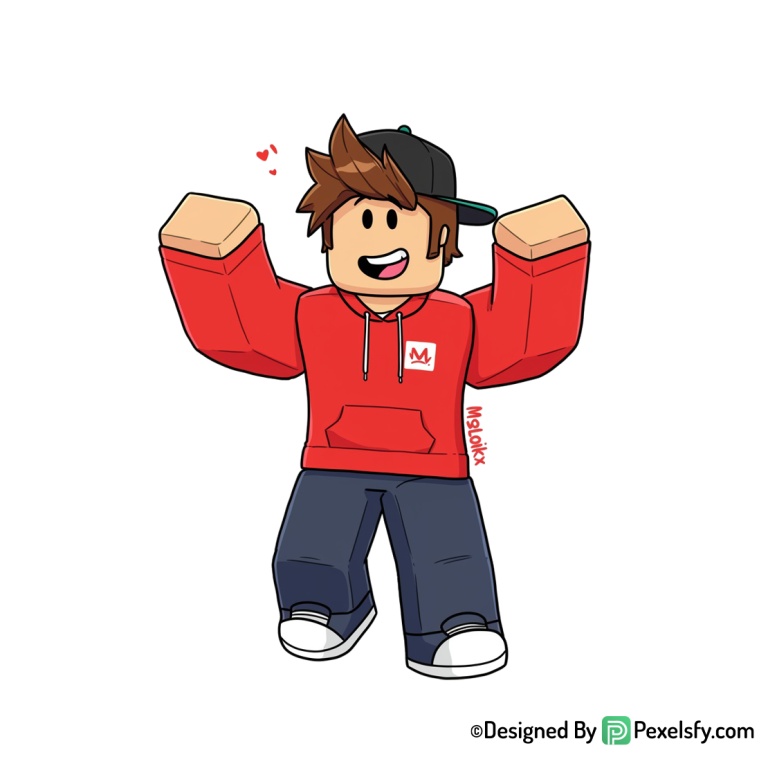 Roblox png image estilo minimalista, fondo transparente