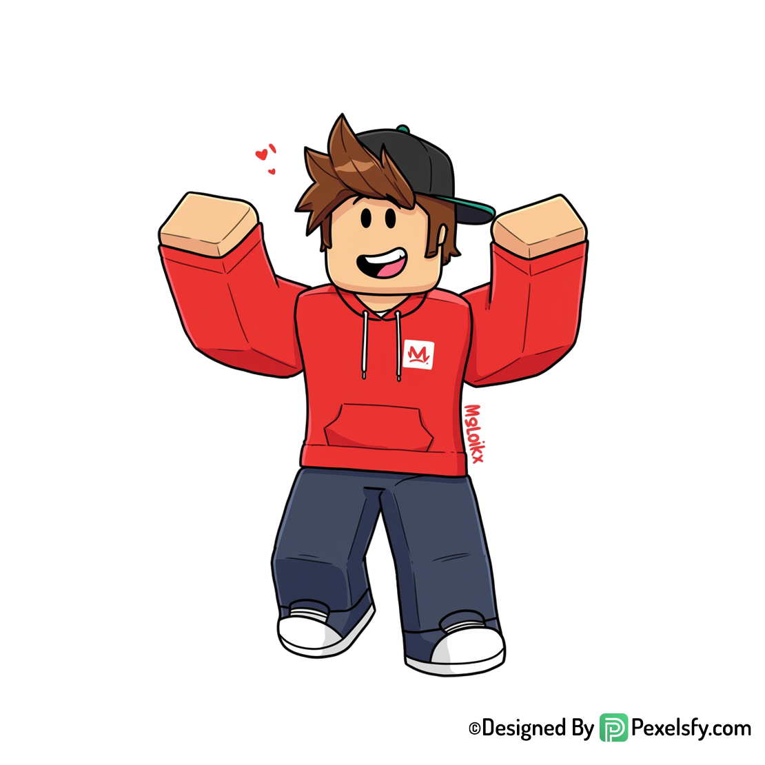 Roblox png image estilo minimalista, fondo transparente