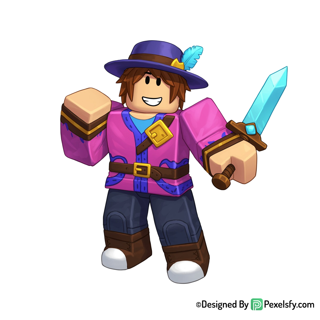 Roblox png image con detalles brillantes, fondo