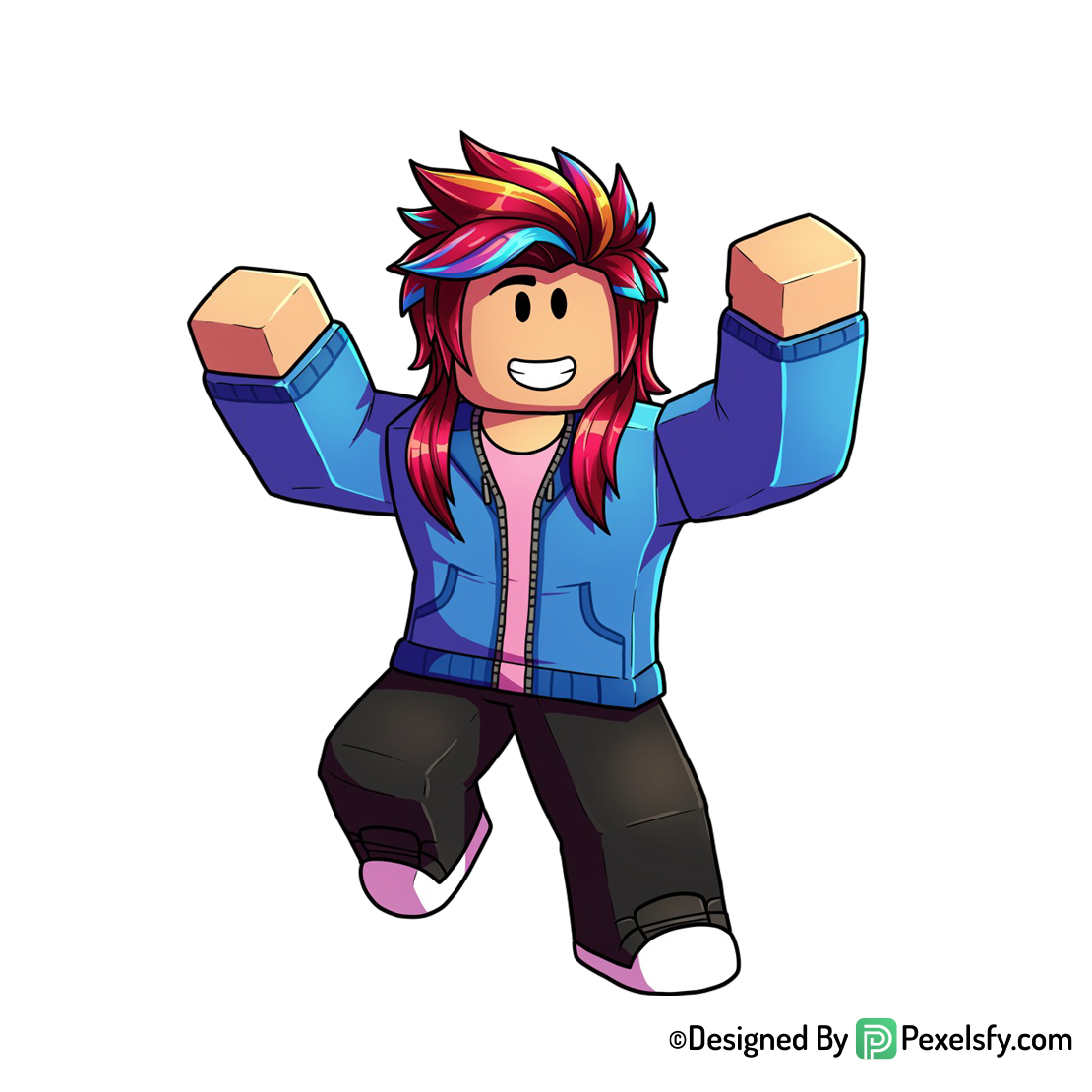 Roblox png image con trajes variados, fondo
