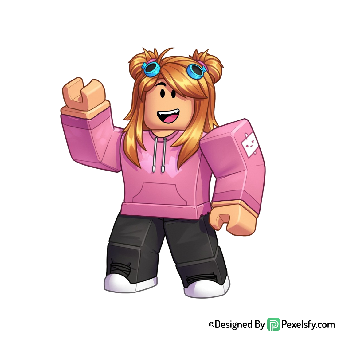 Roblox png image con personajes famosos, fondo