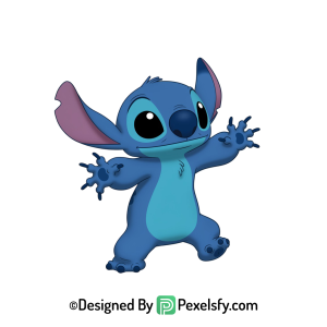 Stitch png imágenes para álbum infantil, fondo