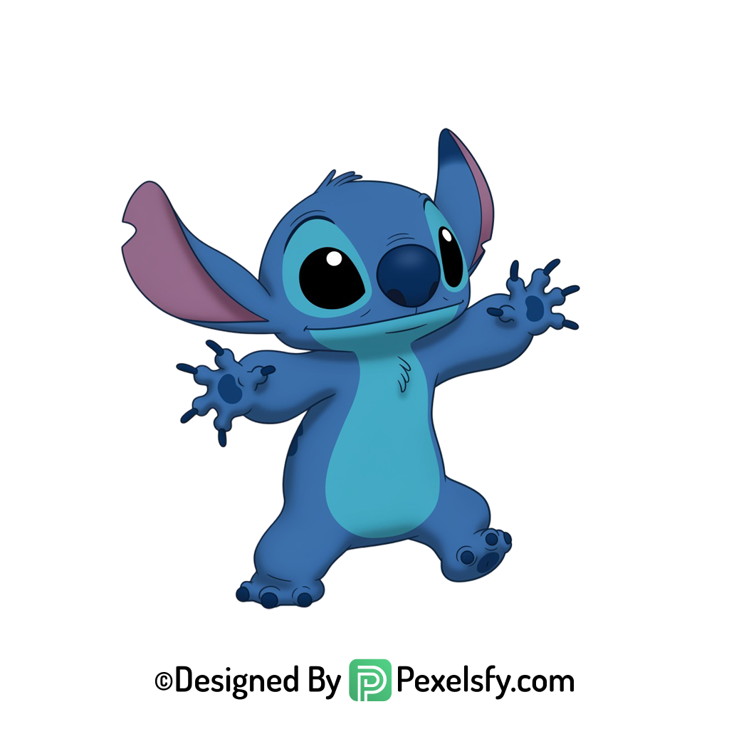 Stitch png imágenes para álbum infantil, fondo